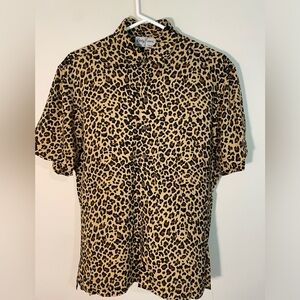 Kenny Flowers Cheetah Print Island Shirt - Small